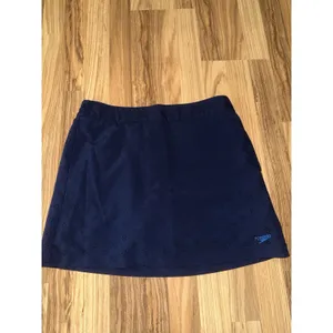 Speedo Women's Navy Blue Skort Sz Small Eyelet Cut‎ Shorts UPF 50+ Protection thumbnail 3