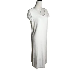 Lane‎ Bryant Birch Cream Crochet Knit Midi Dress Plus 22/24 Boho Chic Minimalist thumbnail 5