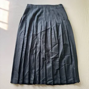 pleated school uniform midi skirt Black Size 36 thumbnail 2