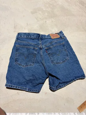 Levi’s 501 Denim button fly Shorts blue Jean 27 thumbnail 4