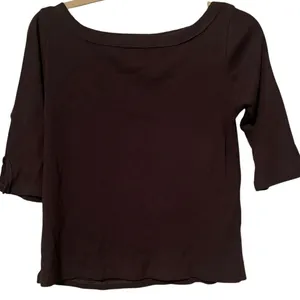 DAYDREAMER Brown 3/4 Sleeve Ribbed Top, P2P 19 - 21” New without Tag thumbnail 4