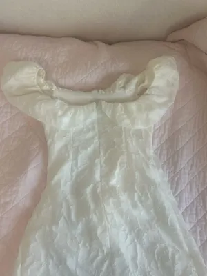 Boutique white off the shoulder mini dress thumbnail 3