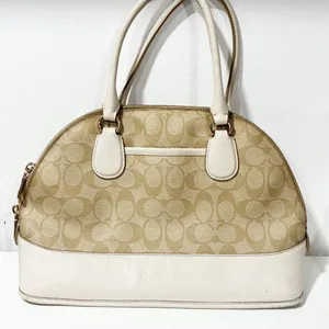 Coach F33904 Signature Cora Dome Satchel‎ Handbag Purse Shoulder Bag thumbnail 5