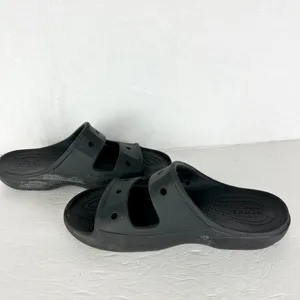 Crocs Women's Baya Slide Sandal Size 9 Black Summer Beach Casual Comfort thumbnail 3