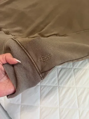 Free People Movement XS Oversized Hoodie Taupe Athleisure Boho Lounge Sweatshirt thumbnail 7