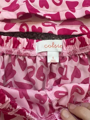 Colsie Pink Heart-Print Cami & Short Sleep Set thumbnail 4