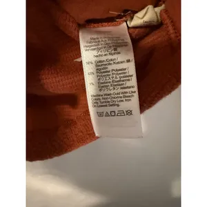 Madewell Waffle Knit Shirt Jacket Terracotta Rust Button Down ND852 Womens Small thumbnail 3