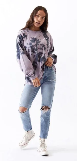 PacSun Light Washed Mom Jeans thumbnail 1