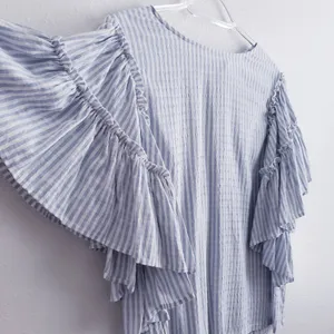 Anthropologie Pilcro Sybil Ruffle Teir Sleeve Blouse thumbnail 4