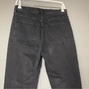 Abercrombie & Fitch The Ankle Straight Ultra High Rise in Black Size 30/10R thumbnail 7