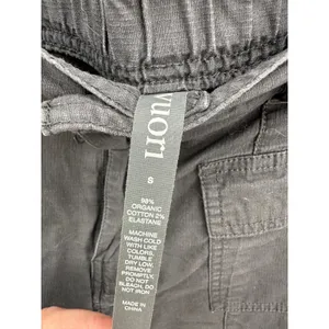 Vuori Women Small Charcoal Grey Ripstop Utility Shorts VW3039 Elastic Back Cargo thumbnail 5