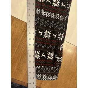 SHO SHO Stretchy OnePiece jumpsuit Pajamas Women’s XL Holiday Reindeer Snow NEW thumbnail 7