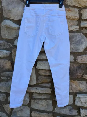 Zara Slim White Skinny Jeans size 6 thumbnail 2