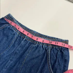 Imperfect vintage y2k 90s jeans cotton denim pull on stretchy waist‎ pockets thumbnail 9