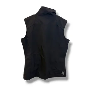 Spyder Softshell Vest Womens 14 Black Full Zip Mock Neck Outdoor 661876 thumbnail 2