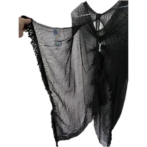 Lulus Clothing Co Crochet Fairy Goth Witchy Shawl Wrap thumbnail 8