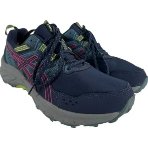 Asics Gel Venture 9 Trail Running Shoes Mesh Low Top Deep Ocean Blue Hot Pink 9 thumbnail 2