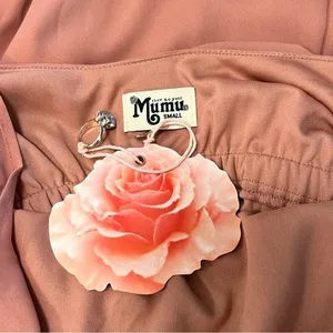 Show Me Your Mumu Caitlin Ruffle Maxi Dress Rustic Mauve Special occasion Size S thumbnail 9