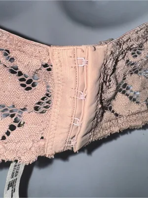 Intimately Free People FP Women's Strapless Lace Beige Brown Bralette 36DD thumbnail 5