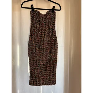 HOUSE‎ OF CB Gabrielle Black Tweed Strapless Midi Dress Size Extra Small thumbnail 2