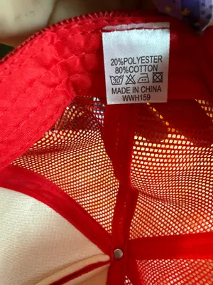 Worn/West red football SnapBack hat thumbnail 4