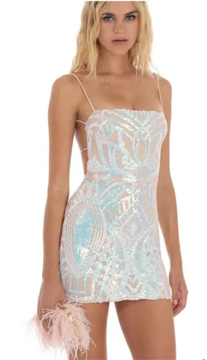 Lucy In The Sky Mini Sequin Dress thumbnail 1