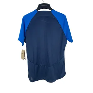 Nike DriFIT Womens L Blue Athletic Shirt Soccer Training Vented Short Sleeve NWT thumbnail 3