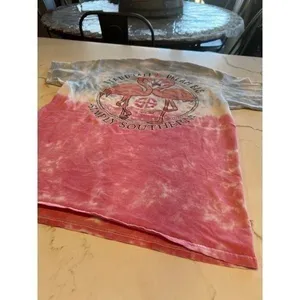 Woman, simply southern tie-dye shirt, medium‎ thumbnail 2