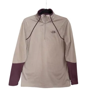 The North Face Canyonlands 1/4 Zip Pullover Women L Plum Purple thumbnail 1