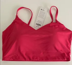 CRZ YOGA Womens Bikini swim bra Top pink Adjustable Straps Padded XL NWT thumbnail 1