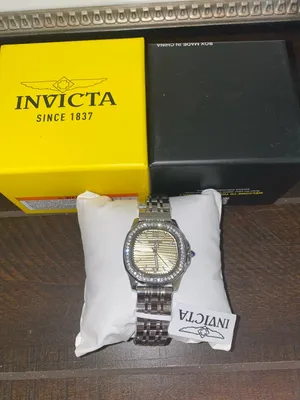 NWT!! Invicta Wildflower Ember Silver Watch with Champagne Dial & Crystal Bezel thumbnail 3