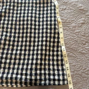 Small•American Eagle•Classic• Navy and White Gingham Skirt thumbnail 4
