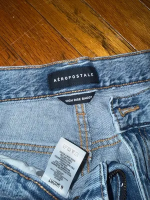 Aeropostale Jeans baggy ripped size 8 short thumbnail 2