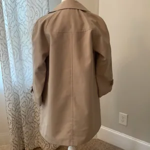 Elegant Beige Trench Coat Tan Size 6P thumbnail 3