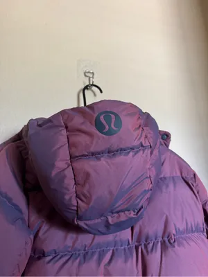 NWOT lululemon Wunder Puff GOOSE DOWN PUFFER Jacket Sz 6 Heathered Plumful thumbnail 8