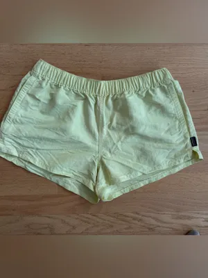 Patagonia Light Yellow Women's Athletic Shorts thumbnail 2