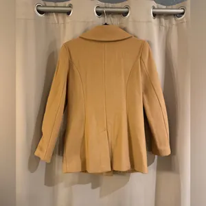 GAP Women's Camel Double-Breasted Pea Coat thumbnail 2