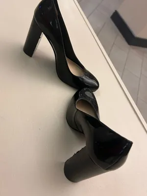 Nine West Classic Black Patent High Heel Pumps 7.5 M thumbnail 10