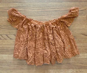 Free People Beach off the shoulder top thumbnail 1