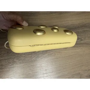 Zara Gold Pebbles Rigid Clutch Purse Crossbody Luxury Bag Tik Tok Runway thumbnail 7