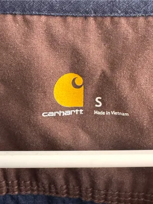Carhartt Force‎ Navy Ripstop Scrub Top Small V-Neck Workwear thumbnail 2