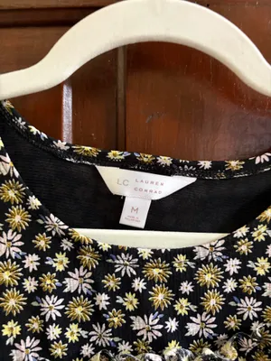 Lauren Conrad Black Floral Dress LC thumbnail 3