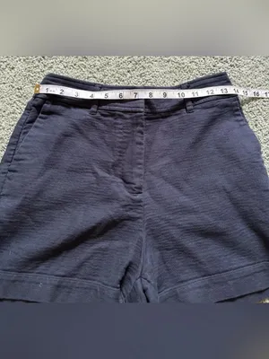 Boden Dark Blue Navy Shorts Womens Size 4 High Rise Preppy Classic thumbnail 2