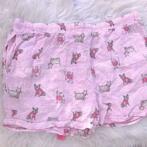 Jaclyn smith Pink striped dog print Women's pajama shorts size large thumbnail 4