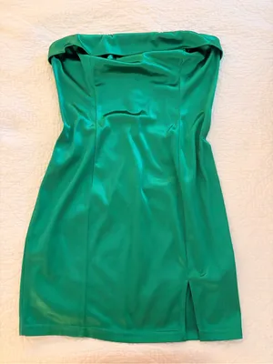 Princess Polly Strapless Emerald Green Sheath Dress thumbnail 1