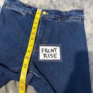 Madewell Emmett Wide-Leg Jeans Women 26 Dark Wash Hi Rise Denim Minimalist Chic thumbnail 8