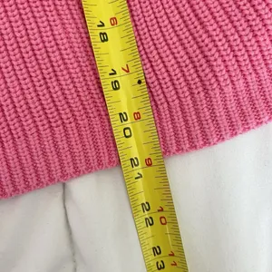 French Connection Nadia Mozart‎ Aurora Pink Chunky Cotton Sweater Womens Small thumbnail 3