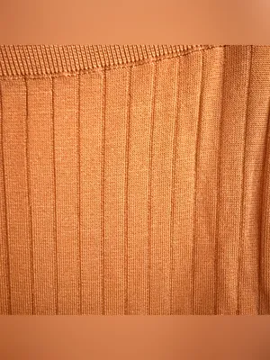 Free People Womens Pencil MIDI Skirt Burnt Orange Ribbed Stretch Size Small thumbnail 7