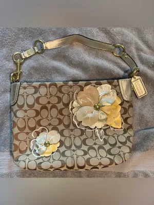 Coach F16879 Bleeker Leather Floral Carly Shoulder Bag thumbnail 2