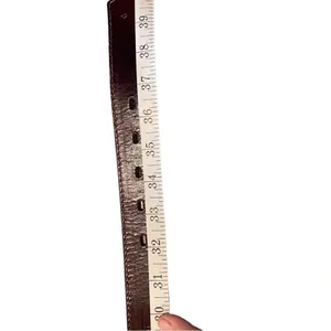 Vintage Brown Leather hand crafted belt timeless classic design minimalist thumbnail 5